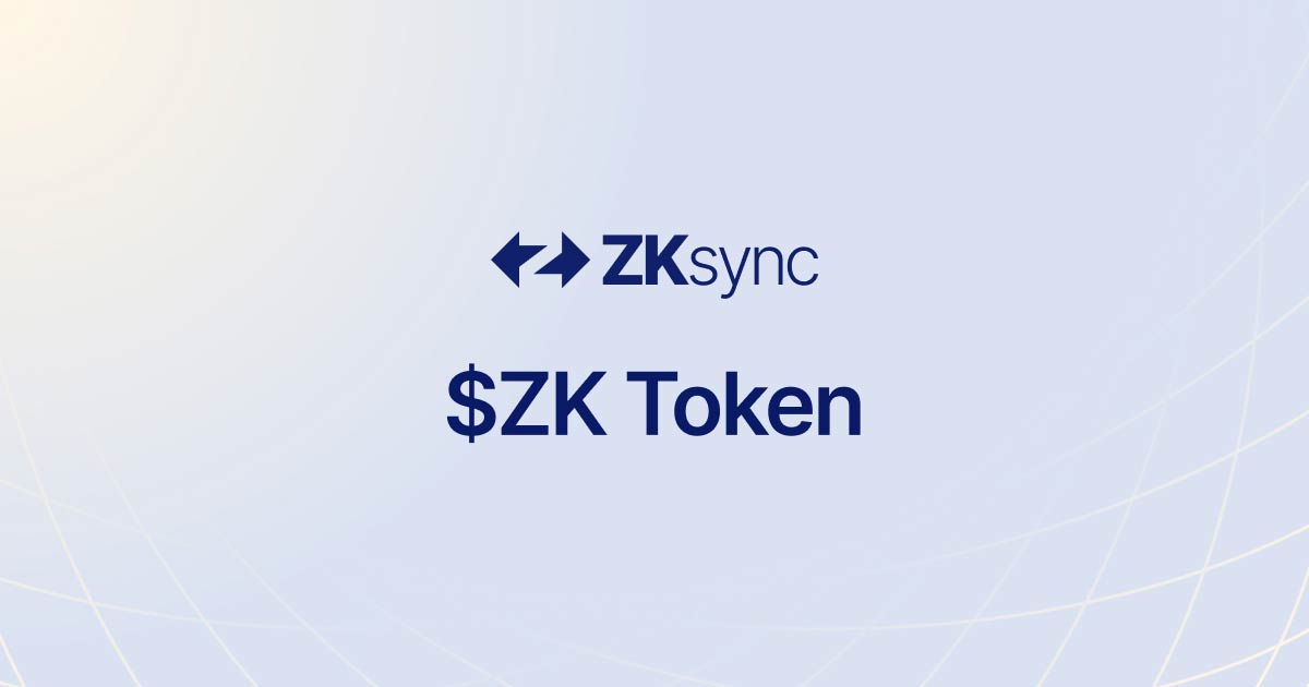 Zksync Token $ZK Token | ZKsync | ZKsync